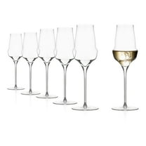 Stölzle Lausitz Cocoon Champagne Flute Set of 6 - 11.5 Oz Elegant Tall Crystal Glasses, Dishwasher Safe - Ideal for Celebrations, Special Events & Weddings, Glassware Gift Set