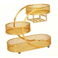 thumbnail image 4 of Soporte para cesta de frutas, cesta para verduras, frutero para aperitivos en la encimera Oro, 4 of 9