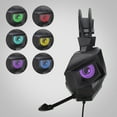 thumbnail image 6 of OAVQHLG3B Around-Ear Bass Gaming Headset Surround Sound Headphones With Noise Cancelling Microphone With Lights, 6 of 9
