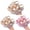 A-White35, variant on JAJAHO Girls Sandals With Floral Design Soft Sole Hook And Loop Open Toe Flat For Little/Big Kids Trendy Shoes