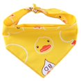 thumbnail image 1 of Dog Triangle Bandana Animal Patterned Cotton Daisy Dog Bandana Dog Triangle Bib, 1 of 10