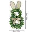 thumbnail image 7 of [Timer] Easter Bunny Wreath for Front Door, Lighted Easter Wreaths with 30 LED Warm Lights, Foldable Bunny Wreaths, Pre-Lit Easter Egg Wreath for Spring Decor, 7 of 7
