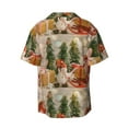 thumbnail image 2 of Disketp Men's Hawaiian Holiday Christmas Stars Print Shirts Button Down Holiday Beach Shirts-3X-Large, 2 of 7