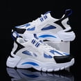 thumbnail image 5 of Lightweight Dad Shoes | Mens Breathable Mesh Sneakers Basketball Style Casual Shoes Chunky Comfort Street Style | High Top, Lace Closure, Round Toe, All-season, Keep Dry, 5 of 5