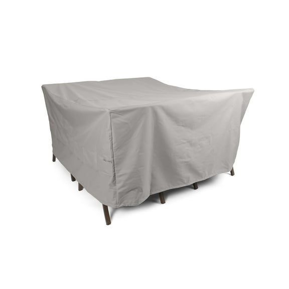 Covermates Ultima Square Fire Pit Chair Set Cover – Waterproof Heavy-Duty Outdoor Protection with Ripstop Polyester, Mesh Air Vents & Secure Buckle Straps, SQUARE 60W x 60D x 30H, Ripstop Grey