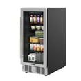 thumbnail image 2 of 15 in. Small Stainless Steel, Glass-Door Built-In Refrigerator and Beverage Cooler, 3 cu. ft. - KM-BIR3C-GD., 2 of 16
