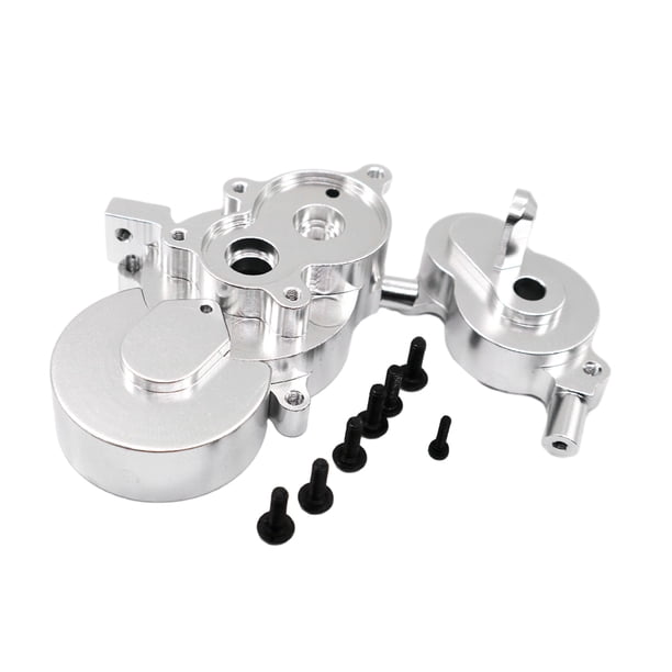 Caja de cambios Ounissouiy para coche RC 1/10 GEN8 Crawler CNC completa Plata