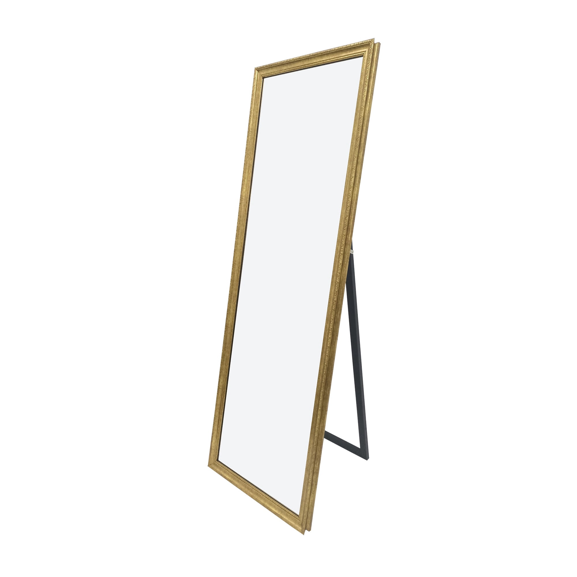My Texas House Antique Gold Cheval Floor Mirror, 21 in x 64 in