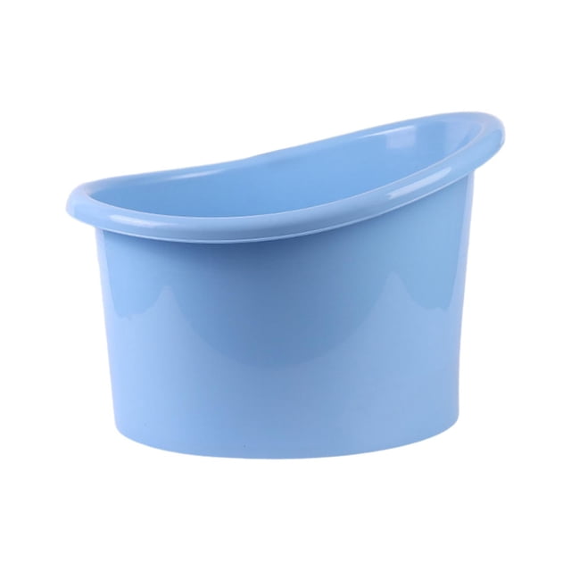 Cubo para ñera de bebé, cubo para ducha de bebé, ñera infantil antideslizante gruesa, cubo de ño para bebés de a 7 años, niños y niñas Azul