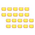 thumbnail image 1 of Uxcell 100 Pcs 6.3"x4.7" Star Burst Signs Blank Tags for Retail Store, Yellow, 1 of 6