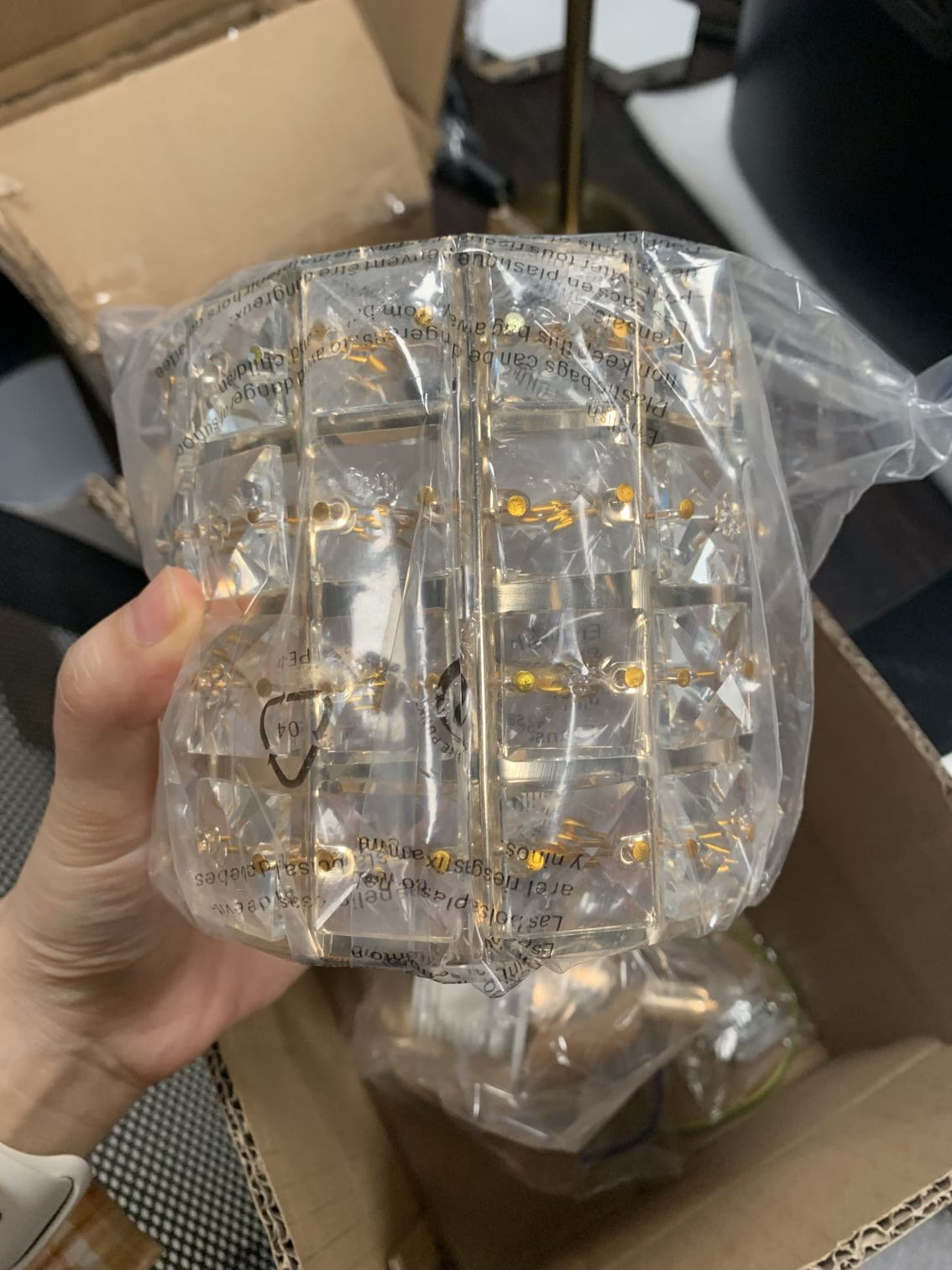 Modern Bedside Wall Dining Room Hallway Crystal Wall Sconces Bedroom