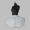 thumbnail image 6 of JIANJIA Skirts for Women Summer Solid Color 3 Hoop A Line Gown Slip Petticoat Mini Skirt Daily-Wear,White,One Size, 6 of 6