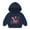 Navy, variant on Trupants Toddler Hoodie 3T - Blue Floral Dinosaur Design, 100% Polyester Lightweight Machine Washable, Cute Kids Hoodie for 2-4 Years