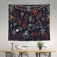 thumbnail image 2 of Yiaed Thanksgiving Print Tapestry for Bedroom,Tapestry Wall Tapestries, Tapestry Aesthetic for Living Room Dorm Room 51" X 60", 2 of 6