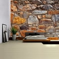 thumbnail image 4 of Tapiz de pared con estampado de ladrillos de piedra 3D vintage, tapiz de pared de gran tamaño, tapices de pared bohemios hippies baratos, tela de mandala, 4 of 5