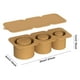 thumbnail image 4 of Bandeja para cubitos hielo con tapa moldes cilíndricos silicona tazas 30-40 onzas (marrón), 4 of 4