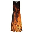 thumbnail image 4 of Fire flames at night campfire Long Dress birthday dresses for wom luxury dresses Dress, 4 of 7