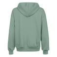 thumbnail image 6 of ZSQDM Full Zip Hoodie Zip Up Hoodies For Womens Solid Color Loose Fit Cropped Sweatshirts Casual Fashion Long Sleeve Pullover Tops Mint Green Women Polyester Sweatshirt (Xxl), 6 of 6