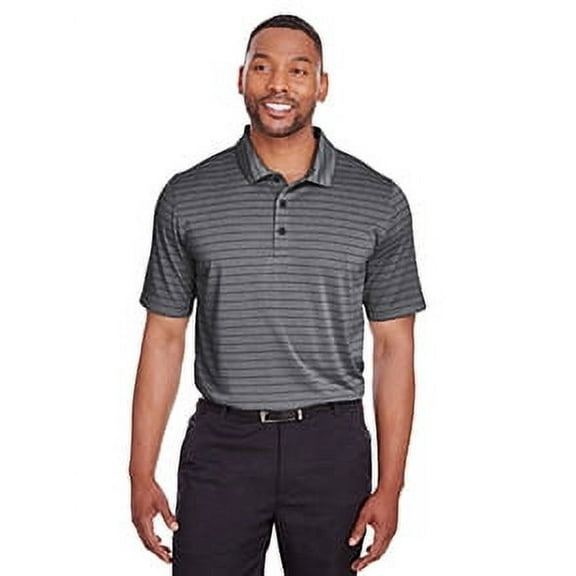 Puma Golf Men's Rotation Stripe Polo Golf Shirt, Medium Black -