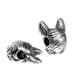 thumbnail image 5 of 2 cuentas sueltas de metal para pulseras y collares, de bronce, como se describe. Astilla antigua, 5 of 6