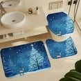 thumbnail image 6 of Christmas Elk Theme 4 Piece Shower Curtain Sets, Non-Slip Rugs, Toilet Lid Cover And Bath Mat, for Bathroom Decor Set, 72" X 72", 6 of 8