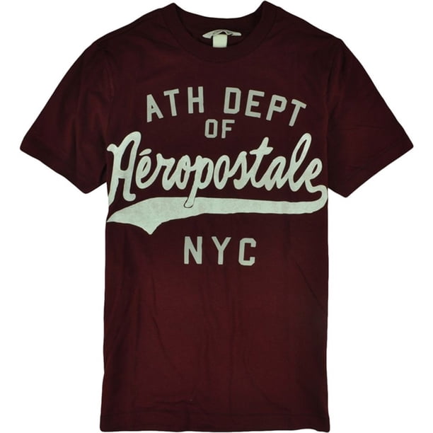 Aeropostale Athletic Dept Nyc - Camiseta gráfica para hombre, color rojo, extragrande Aeropostale Camiseta gráfica