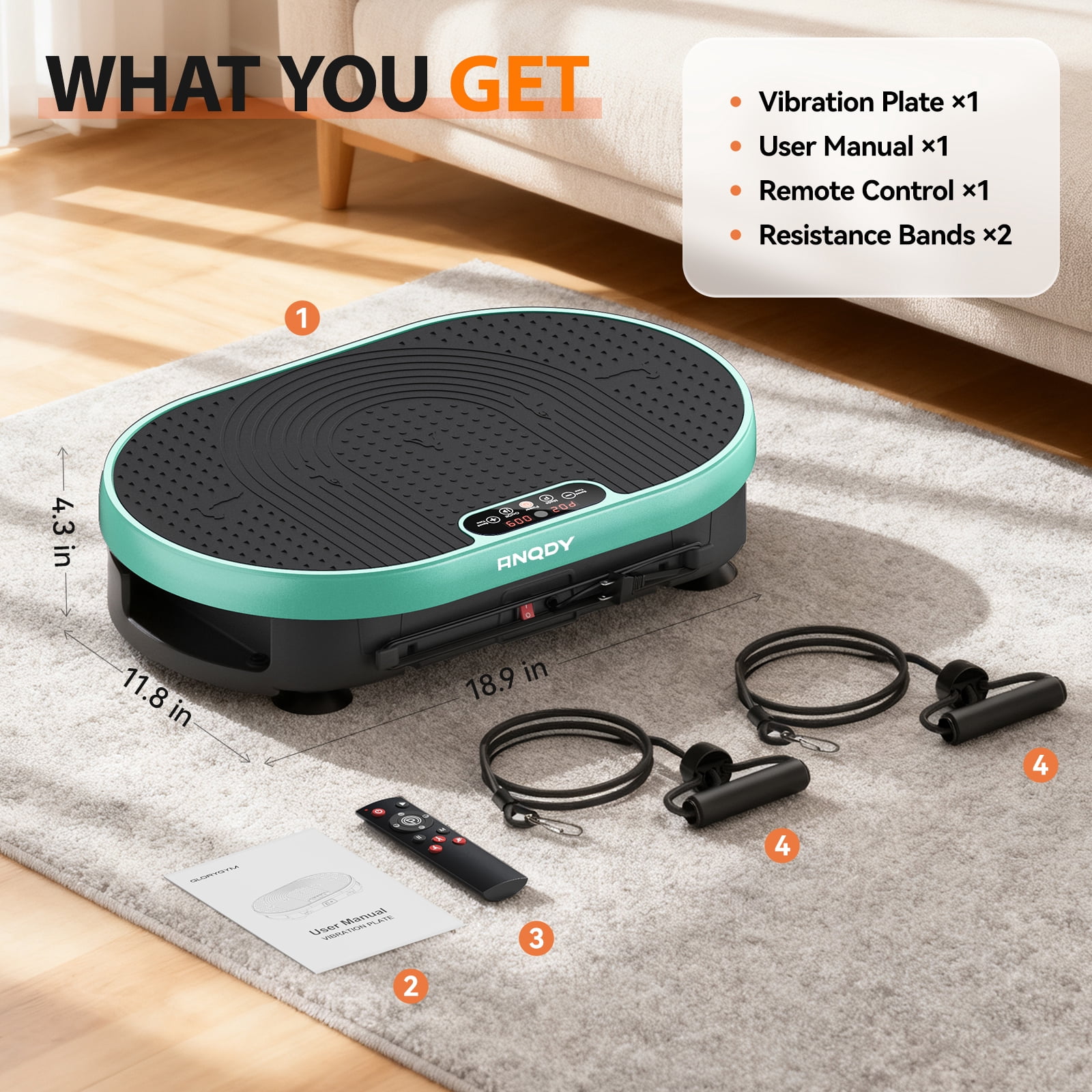 Anqdy Vibrate Plate Exercise Machine Clearance Whole Body Shake Plate Weight Loss Equipment