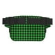 thumbnail image 3 of Fotbe Buffalo Plaid Green Black Cangurera Cuadrada con Estampado de Doble Capa, Bolsa de Cintura Ajustable Mini para Hombres y Mujeres, 3 of 9