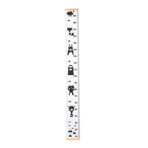 Tabla de crecimiento del bebé que entrega la regla Decoración de la pared para niños Calcomanías extraíbles de la medida de la altura de la lona Eigraketly JJ23916-03