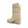 thumbnail image 3 of Schutz Eugenia Eggshell Nappa Pull On Rounded Toe Chunky Heel Ankle Combat Boots (Eggshell Nappa, 7), 3 of 3