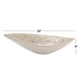 thumbnail image 4 of DecMode 22" x 10" White Mother of Pearl Shell Nautical Tray, 1-Piece, 4 of 10