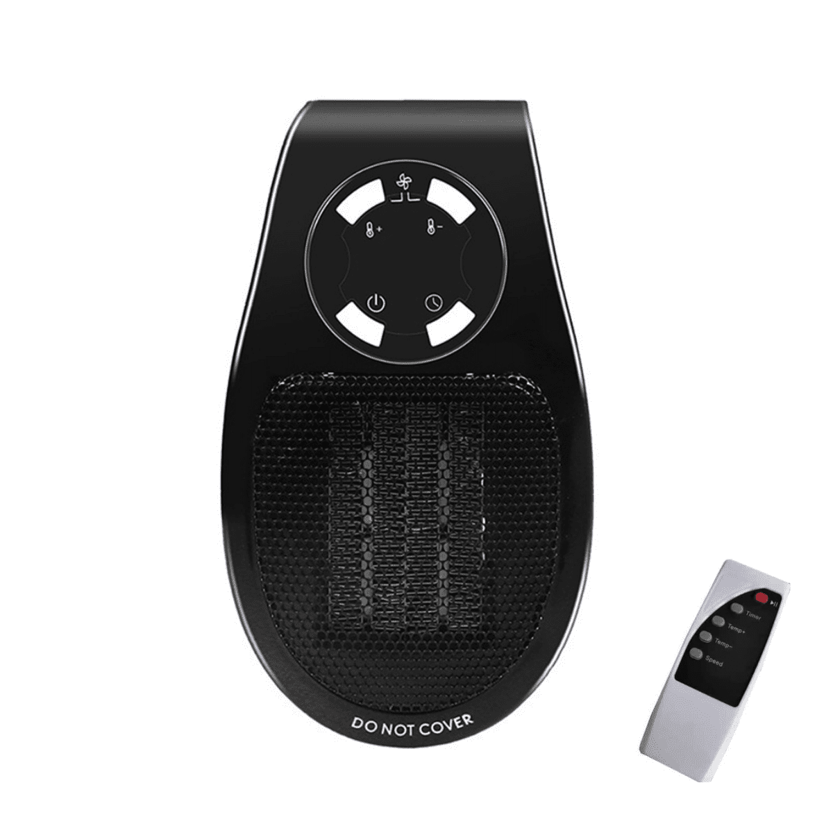 Happon 500W Smart Space Electric Fan Heater, Wall Outlet Electric Space