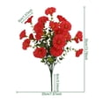 thumbnail image 3 of Uv Resistant Artificial Outdoor Flowers, Pink White Gradient, 18 in Hobby, Artificial Flowers, Garden Decorations Outdoor, Fence Planter Arrangements, 1 Pc, 3 of 7