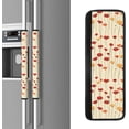 thumbnail image 3 of NeuKim Fleurs de Pavot Rouges Couvre-Poignées de Porte de Réfrigérateur Gants pour Micro-Ondes Lave-Vaisselle Protège-Tissu de Porte de Réfrigérateur, 3 of 7