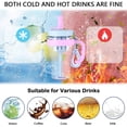 thumbnail image 5 of 50oz Clear Plastic Tumblers with Lids and Straws, Summer Cute Large Capacity Ice Bully Cup with Carrying Cord, Leaks Proof Cup with Tea Infuser, Reusable Travel Mug for Camping, Sports, Office, 5 of 6