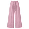 thumbnail image 5 of Women's Summer Solid Color Ice Narrow Wide Leg Pants, 5 of 5