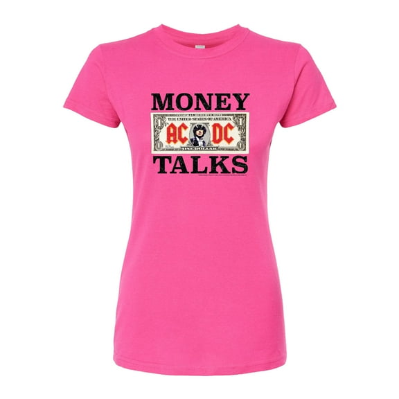 ACDC - Money Talks - Juniors Fitted Graphic T-Shirt