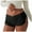 Black, variant on EHRWE Leggings For Women Sexy Low Waist Micro Shorts Side Slit Stretch Pajamas Shorts Slim Fit Ruched Bottoms Shorts Soft Leggings For Women