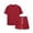 c01Red, variant on USNSM Men's Casual Short Sets 2 Piece Outfits Crew Neck T-Shirts and Shorts Set Fashion Solid Color Summer Jogging Tracksuit Yellow L