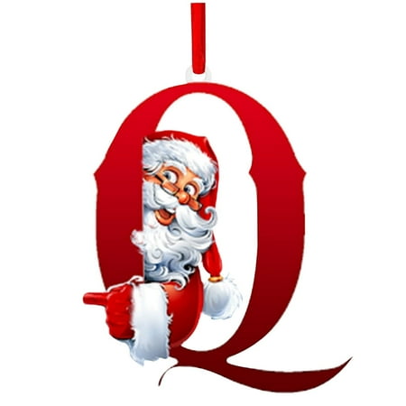 

Window Hanging Decorations Stained Glass 26 Alphabet Christmas Tree Hanging Decorations Santa Hanging Letters Hanging Novelty And Unique Alphabet Combination Santa Window Beads for Chandeliers