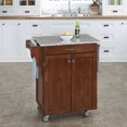 thumbnail image 1 of Homestyles Cuisine Cart Wood Kitchen Cart in Brown, 1 of 13