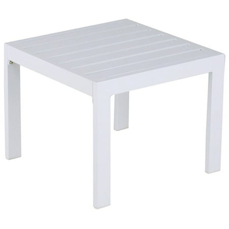 Elle Decor Paloma Patio Side Table In White Walmart Com