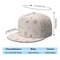 thumbnail image 5 of Playful Rainbow Galaxy Space Flat Bill Cap for Teens Adults Unisex Adjustable Snapback Hat with Stars Planets Astronaut Urban Style Design, 5 of 5