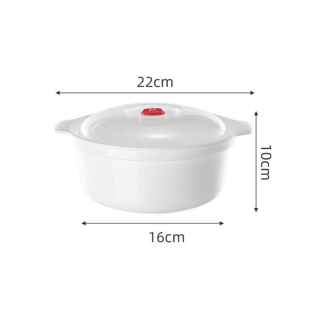 Lunch Box Pocket Versatile Efficient Safe Durable Soup Pot With Heating Function Food Grade Microwave Containers Fast Heating Style B White