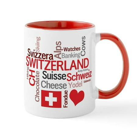 

CafePress - Switzerland Favorite Swiss Things Mug - 11 oz Ceramic Mug - Novelty Coffee Tea Cup
