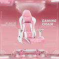 thumbnail image 4 of Waleaf Ergonomic Adult Gamer Chair, 330 lb Racing Gaming Office Chair, Gamer Height Adjustable Swivel with Lumbar Support and Headrest, 4 of 8
