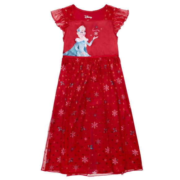 Vestido de princesa Frozen de Disney con camisón para niñas