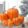 thumbnail image 6 of 7Pcs Artificial Pumpkin Ornament DIY Home Decor for Fireplace Kitchen, 6 of 8