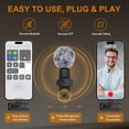 thumbnail image 4 of PinesC Wireless Lavalier Microphone for , iPad, Android - 100FT Transmission, 360° Omnidirectional HD High Sensitivity Mic for Interview, Video Podcast, Vlog, YouTube, TikTok, 4 of 5