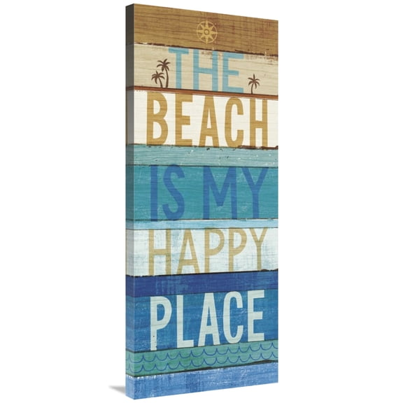 Global Gallery's 'Beachscape Inspiration IV' By Michael Mullan Stretched Canvas Wall Art